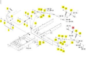 Ressort Gauche HT042 Iseki 1739-312-071-00