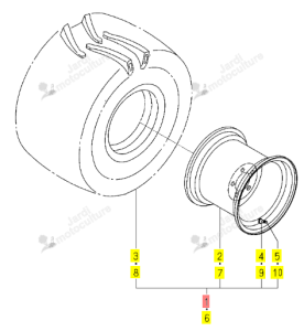 PNEU 26X12-00 ISEKI 1739-317-320-10