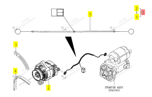 Alternateur 60A/C3 Iseki 1742-780-300-00