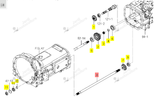 Arbre 4WD Iseki 1744-218-003-30