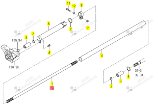Arbre 4WD Iseki 1740-431-001-20