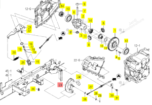 PEDAL DIFFERENTIEL ISEKI 1728-204-920-00