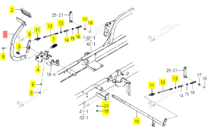 PEDALEDE FREIN ISEKI 1728-312-750-00