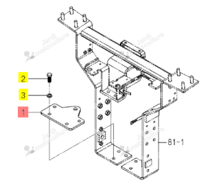 Attache Bâti Arceau Iseki 1725-521-001-00