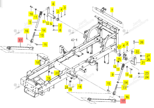 Bras de Relevage Iseki 1728-553-830-00