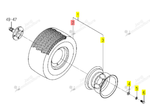 PNEU ARRIERE 18X8.5-8 ISEKI 1728-441-701-10