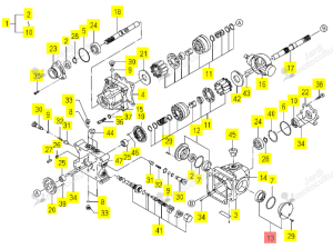 Couvercle HST Iseki 1740-202-540-00
