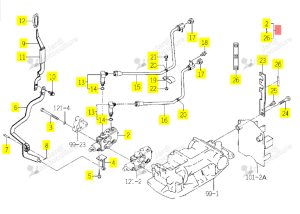 KIT DISTRIBUTEUR AUX. ISEKI 1742-512-430-10