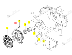 Embrayage TG5390 Iseki 1742-120-200-00