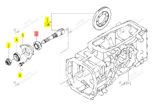 Roulement TG5330/5390/5470 ISEKI 1729-301-001-00
