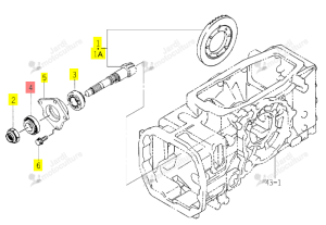 Roulement TG5330/5390/5470 ISEKI 1729-301-002-00