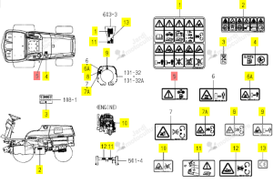 Autocollant ISEKI 1728-903-002-00