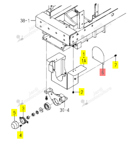 Plaque de Protection PTO Iseki 1728-335-006-00