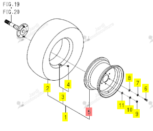 JANTE 12XW7 ISEKI 1728-317-260-00