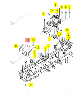 Plaque Support Iseki 1728-410-350-00