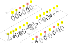 Plateau Friction Embrayage 4WD Iseki 1729-218-318-00