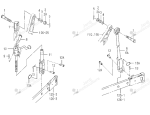TIGE SUPPORT ISEKI 1744-515-200-10