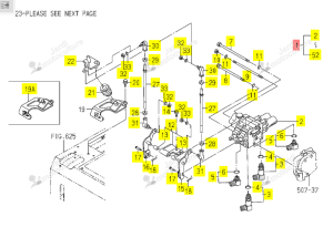 KIT DISTRIBUTEUR CDE JOYSTICK ISEKI 1744-511-300-40