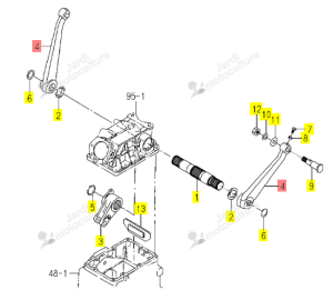 Bras Relevage Sup Iseki 1672-502-004-10