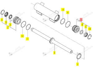 Set Cache de Rotule B Iseki 1773-407-340-10