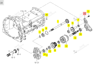 Carter de Transmission Iseki 1773-211-051-00