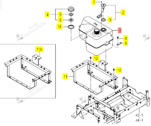 Capot Moteur Iseki 1770-630-510-00