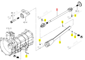 Cardan 4WD Iseki 1776-431-210-00