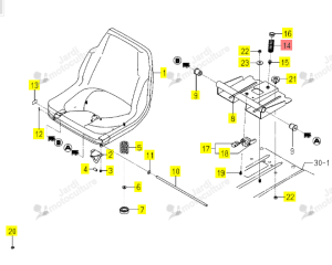 RESSORT HC072 ISEKI 1782-611-051-00