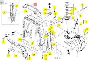 Isolant Sup Iseki 1774-111-004-00