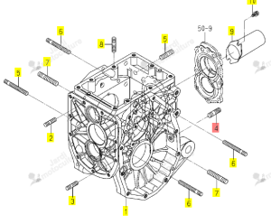 Goujon M12X25 ISEKI 1774-241-002-20