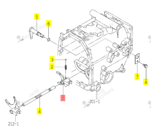 Fourchette PTO Iseki 1774-245-001-00