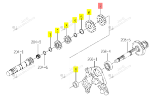 Pignon 18D Iseki 1774-206-004-00