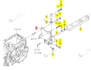 Support Barre de Traction Iseki 1773-521-210-20