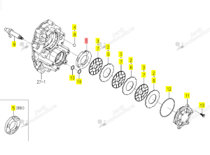 Platine de pression gauche Iseki 1774-310-001-00