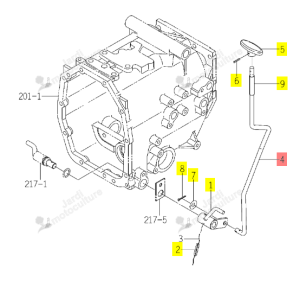 Levier Cde 4WD Iseki 1774-263-001-20