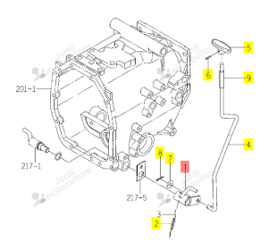 BRAS LEVIER 4WD ISEKI 1774-263-200-00
