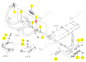 PEDALE HST M/AV ISEKI 1774-272-240-00