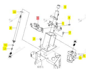 Support AV ISEKI 1774-407-250-00
