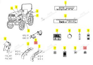 Autocollant Iseki 1747-902-002-10