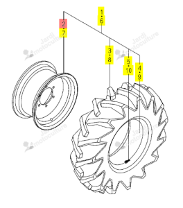 Jante Avant Agraire 16XW8 Iseki 1748-437-270-00