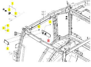 Rétroviseur Intérieur Iseki 1757-760-240-00