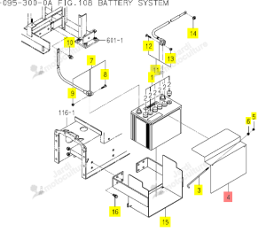 TOLE BATTERIE ISEKI 1770-112-001-00