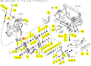 Courroie de PTO Iseki 1782-334-025-00