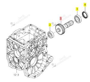 ARBRE PTO ARRIERE ISEKI 1776-212-001-10
