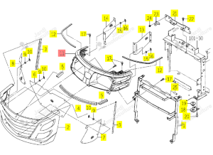 Grille de Feux Avants Iseki 1774-602-001-00