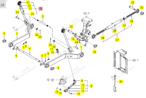Bras de Relevage Droit Iseki 1776-514-240-00