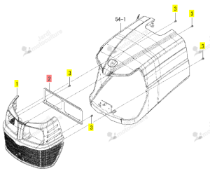 Support de Grille Iseki 1776-602-002-00