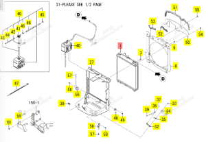 Radiateur ISEKI 1792-102-210-00
