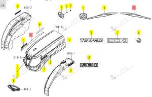 Autocollant Capot Moteur Iseki 1796-901-002-10