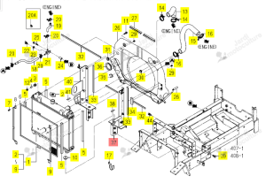 Support Radiateur Gauche Iseki 1771-102-360-00